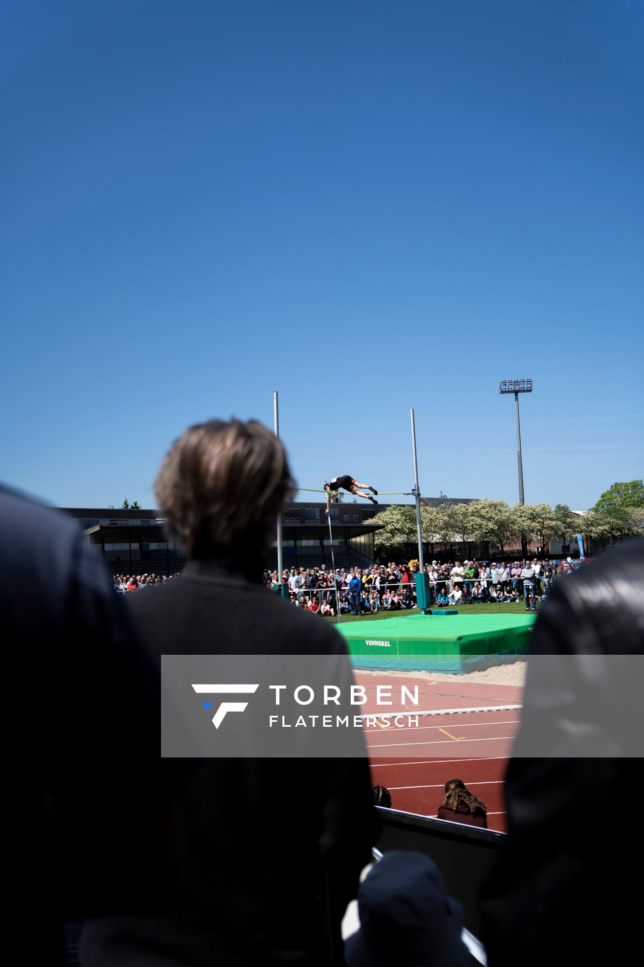 Luca Dieckmann (SSV Ulm 1846) am 08.05.2022 beim Stabhochsprung waehrend des Stadtwerke Ratingen Mehrkampf-Meeting 2022 in Ratingen